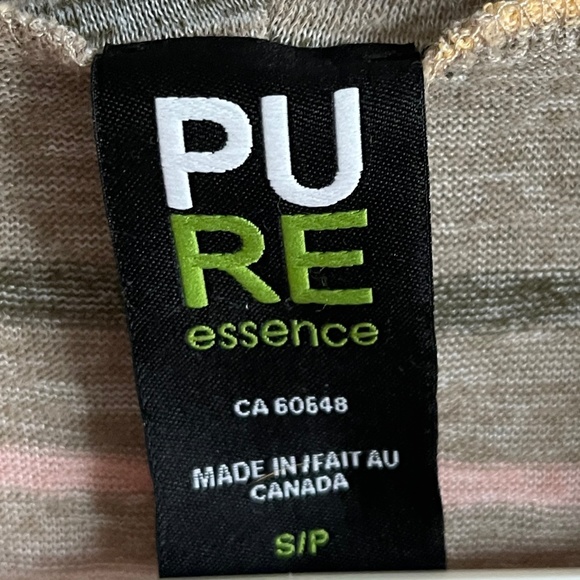 PURE Essence Canada Striped Sleeveless Top‎ Sz S - Picture 4 of 6